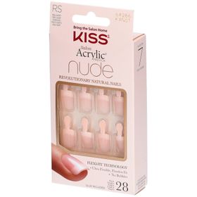 Kiss Salon Acrylic Kit Faux Ongles French Nude