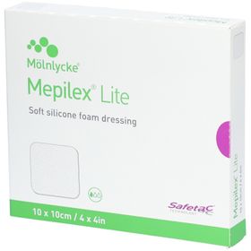 MÖLNLYCKE® Mepilex® Lite Pansement hydrocellulaire siliconé 10 x 10 cm