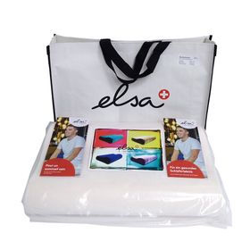 ELSA Coussin pour la nuque 50 x 11 cm Taie velours Ecru