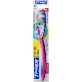 TRISA Brosse à dents dure à tête flexible