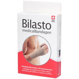 BILASTO Bandage de Poignet avec Demi-Pouce Beige M