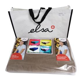 ELSA Coussin pour la nuque 50 x 11 cm Taie velours Sable