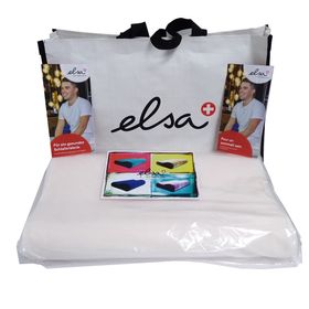 ELSA Coussin pour la nuque 50 x 9 cm Taie velours Ecru