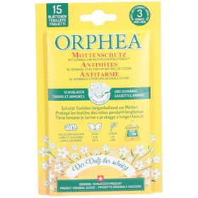 ORPHEA Antimites pour tiroirs et armoires Géraniol et fleurs