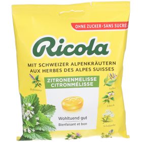Ricola bonbons citron mélisse sans sucre
