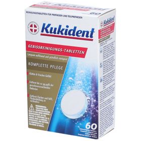 KUKIDENT Complete Pastilles de nettoyages pour dentier