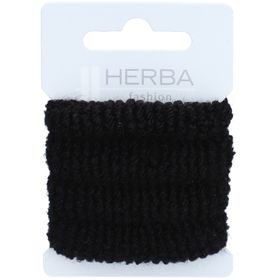 HERBA Fashion Élastique à cheveux 4cm Noir