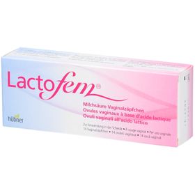 HUBNER Lactofem Ovules Vaginaux à base d'acide lactique