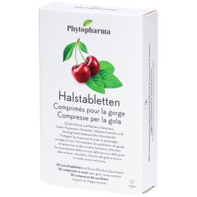 PHYTOPHARMA Comprimés pour la gorge Cerise - Menthol