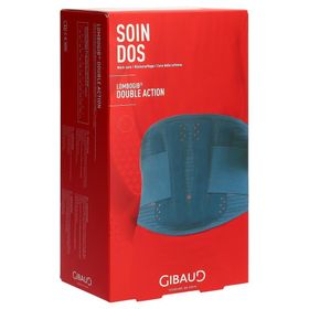 GIBAUD Lombogib Double Act ceinture lombaire 26 cm taille 3 bleu