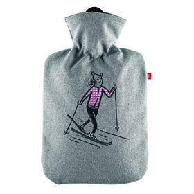 EMOSAN Bouillotte Étoffe moelleuse Alpes Chic