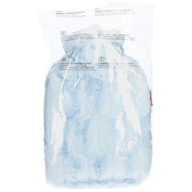 FROSCH Bouillotte PVC 1,8L Housse à poils longs grise