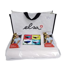 ELSA Coussin pour la nuque 50 x 9 cm Taie en coton Blanc