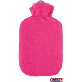 SÄNGER Bouillotte en caoutchouc naturel 2L Rose Bonbon