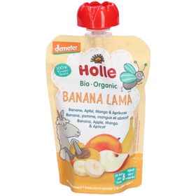 Holle Lama Banane bio Pomme Mangue et Abricot