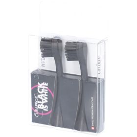 CURAPROX Hydrosonic Black is white 2 têtes de recharges de brosses à dents