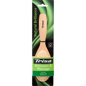 TRISA Natural Brillance Brosse pneumatique pics en bois
