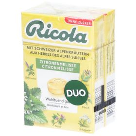 Ricola bonbons citron mélisse sans sucre