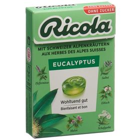 RICOLA Bonbons à l'eucalyptus sans sucre