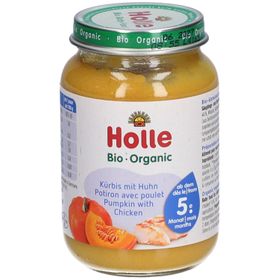 Holle Bio Petit pot bébé Potiron avec poulet - Dès 5 mois