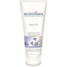 BIOKOSMA Huile de douche Lin des Alpes