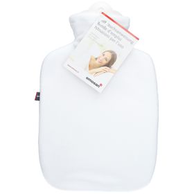 EMOSAN Bouillotte Classique étoffe moelleuse blanc