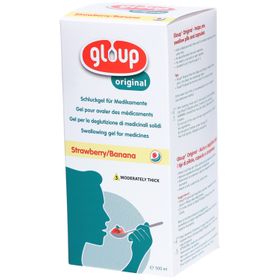 GLOUP Gel de déglutition Original pour médicaments goût fraise-banane
