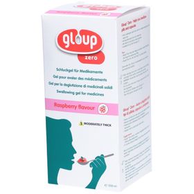 GLOUP Gel de déglutition Zero sans sucre goût framboise pour médicaments