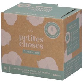 LES PETITES CHOSES Tampons en coton bio sans applicateur Normal
