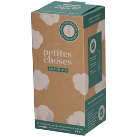 LES PETITES CHOSES Tampons en coton bio avec applicateur Super