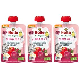 Holle Zebra Beet - Pomme & banane avec betterave rouge