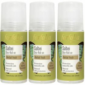 FARFALLA Déodorant roll on à la sauge