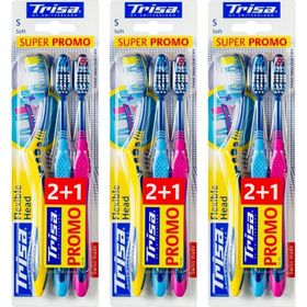 TRISA Brosse à dents souple à tête flexible