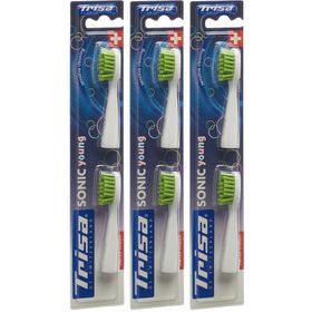TRISA Têtes de brosse à dents Sonic Young