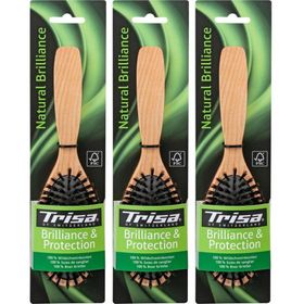 TRISA Natural Brillance Brosse à cheveux en poils de sangliers