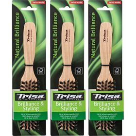 TRISA Natural Brillance Brosse à cheveux médium