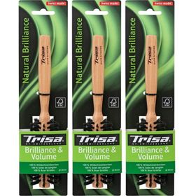 TRISA Natural Brillance Brosse à cheveux ronde