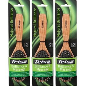 TRISA Natural Brillance Brosse pneumatique en poils de sangliers