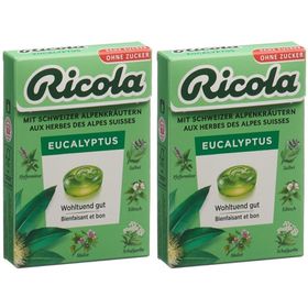 RICOLA Bonbons à l'eucalyptus sans sucre