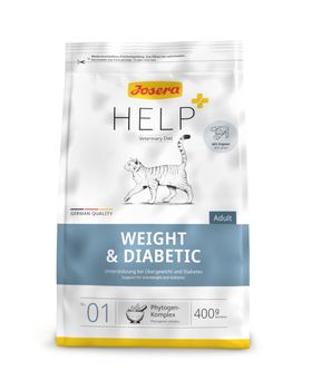 JOSERA Help+ Aliment diététique pour chat adulte - Perte de poids et diabètes