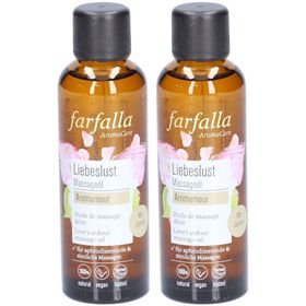 FARFALLA Aromamour Huile de massage désir