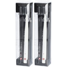 CURAPROX White is Black brosses à dents x2