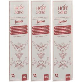 HOPI® Sana Junior Bougies auriculaires bio rouges