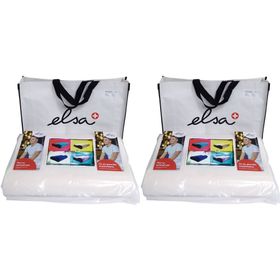 ELSA Coussin pour la nuque 50 x 11 cm Taie velours Ecru