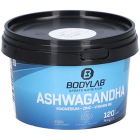 Bodylab® Sports Nutrition ashwagandha + magnésium + zinc + vitamine B6