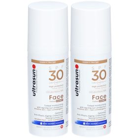 ULTRASUN Crème solaire anti-âge pour le visage teintée miel SPF 30