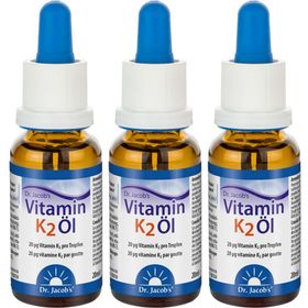 Dr. Jacob's Huile de vitamine K2 MK-7 all-trans 20 µg/goutte vegan 640 gouttes