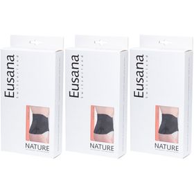 EUSANA Ceinture lombaire anatomique soie/laine taille M noir