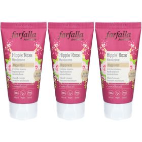 FARFALLA Crème pour les mains Hippie Rose