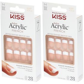 KISS Salon Acrylic Kit Faux-Ongles Salon Acrylic French Nails